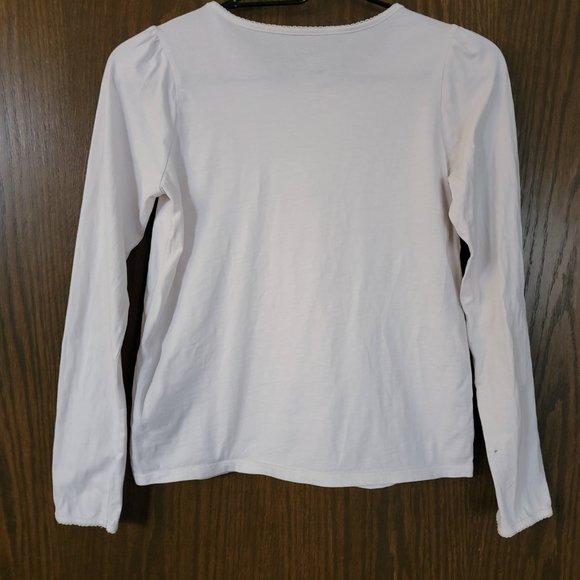 HTF Lands End Paris Macaroon Candy Cupcakes Girls Long Sleeve Graphic Tee Sz M - Picture 8 of 15